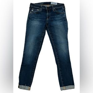 👋🏾 AG Stilt Cigarette Skinny Jean -Rolled Up Bottom Inseam 25” Waist 14” Rise 8”